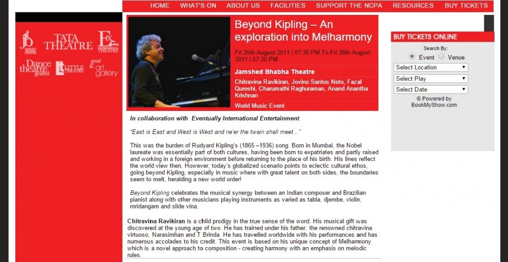 Beyond Kipling_NCPA Bombay 2011