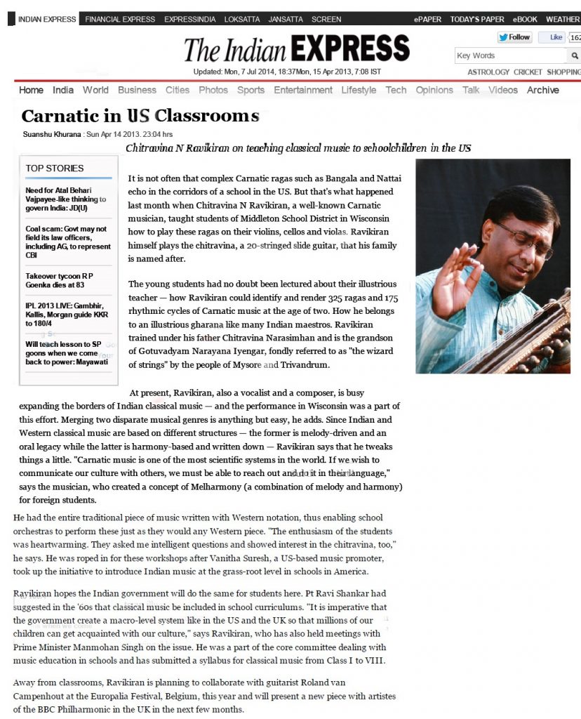 The Indian Express – 7th July, 2014