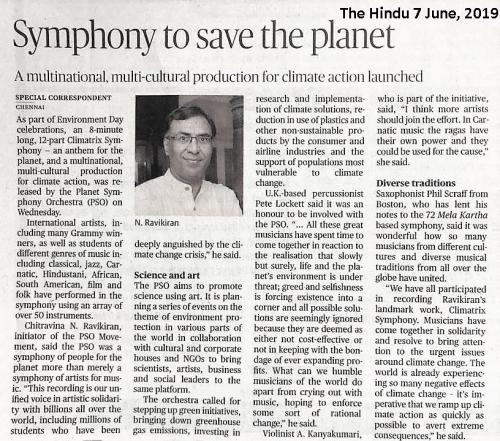 The Hindu Climatrix Planet Symphony 7 June 2019